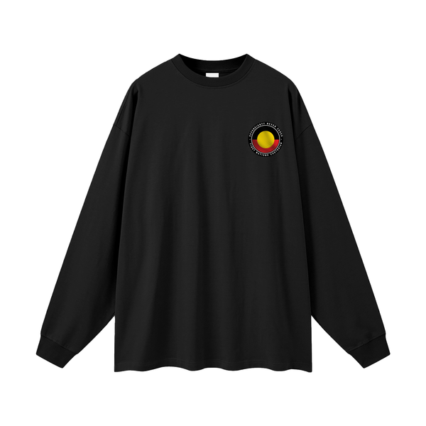NEVER CEDED Oversized Unisex Long Sleeve T-Shirt