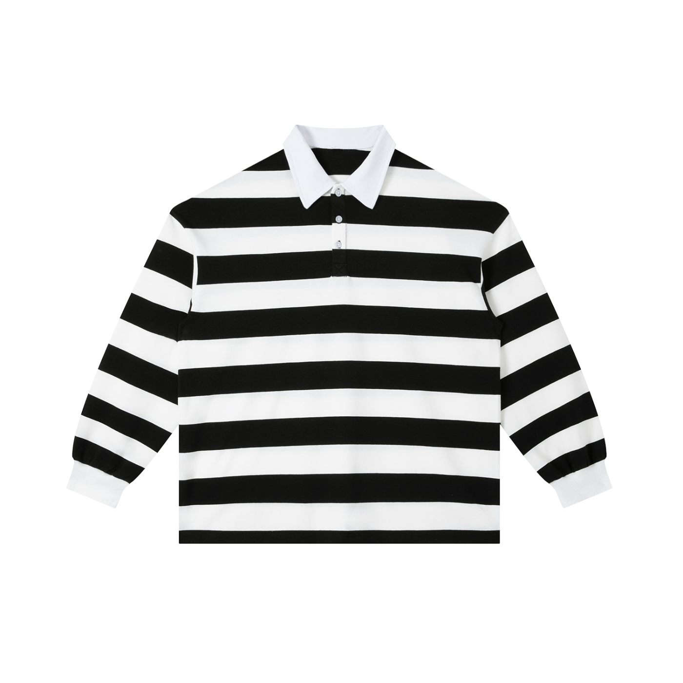 Colour Block Stripe Polo Shirt