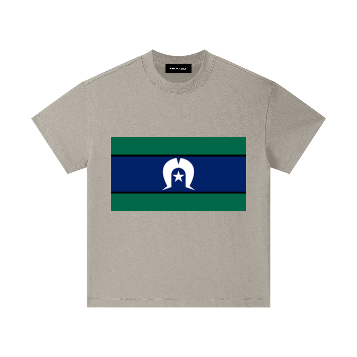 Torres Strait Island Large Flag Pure Cotton Essential Kids T-Shirt