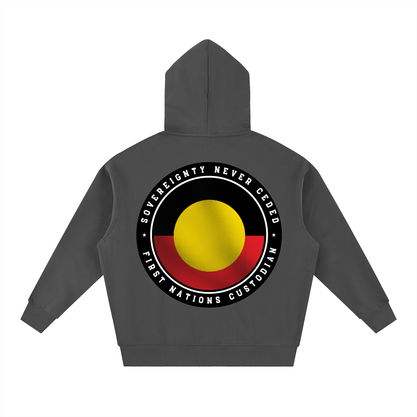 NEVER CEDED Thick Fit Fleece Hoodie