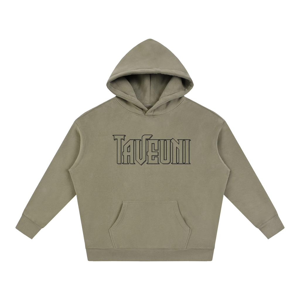 Taveuni Outline Oversize Fleeced Hoodie