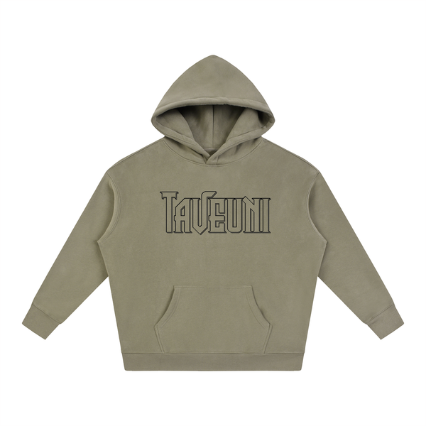 Taveuni Outline Oversize Fleeced Hoodie