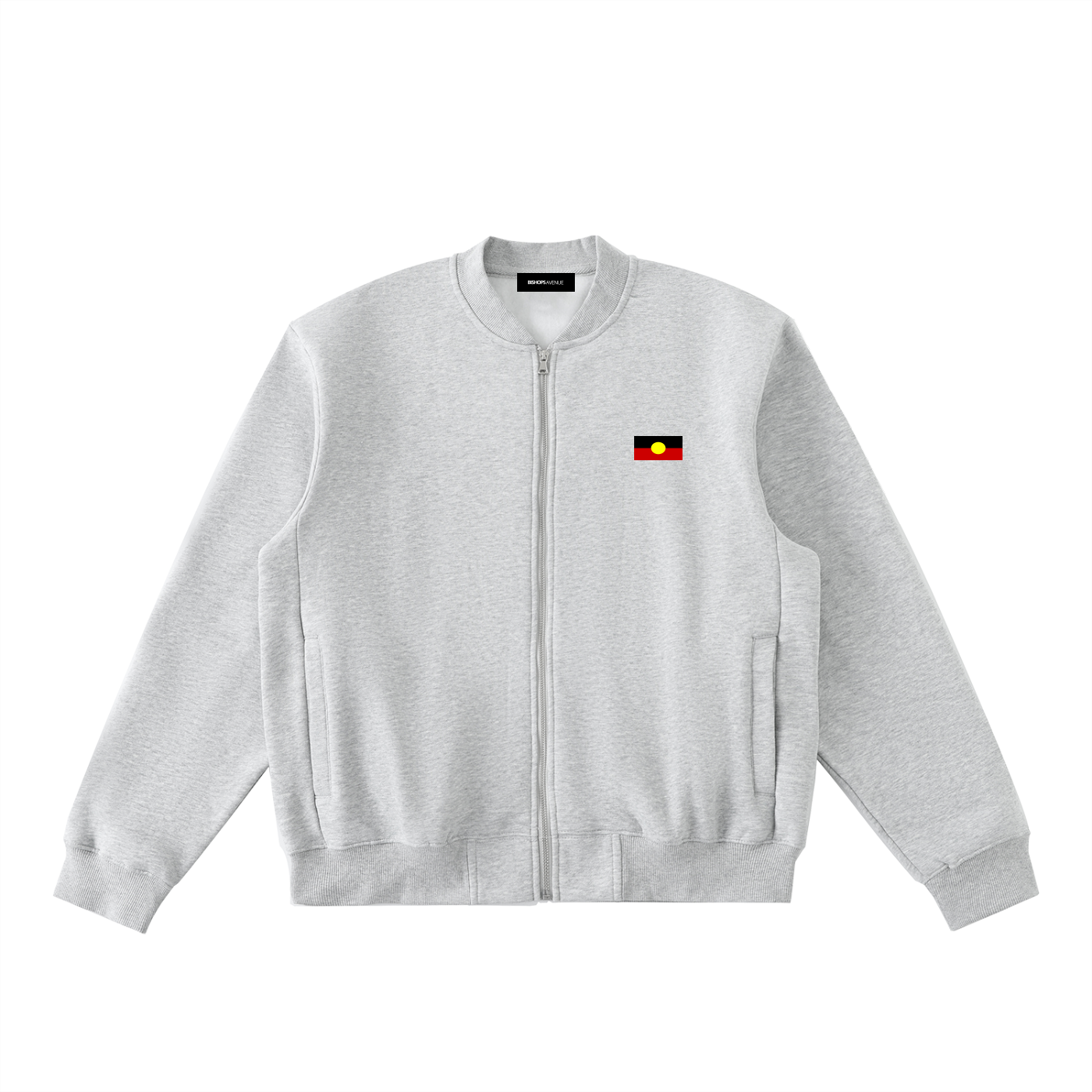 Port Lincoln Zip-Up Fleeced Varsity Jacket