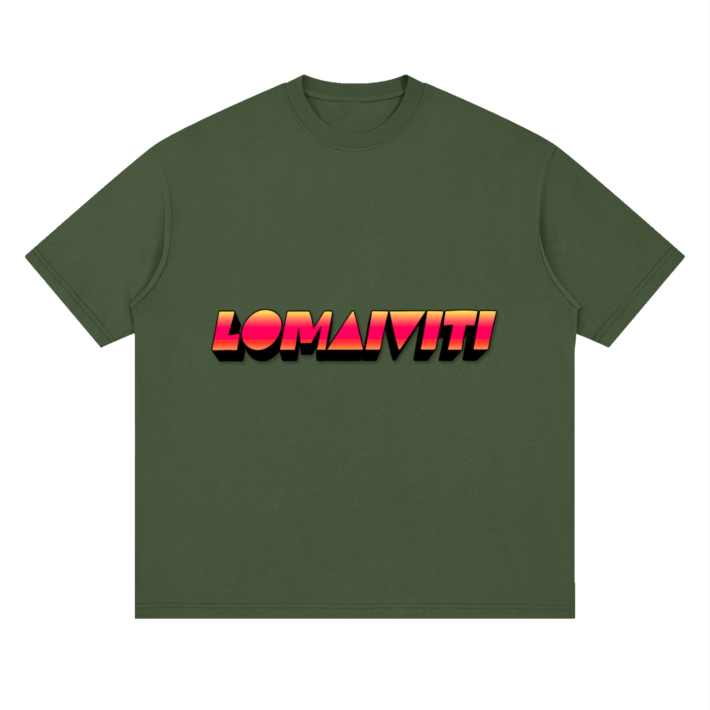 LOMAIVITI - PRONVINCIAL - Streetwear Loose Drop Shoulder T-Shirt
