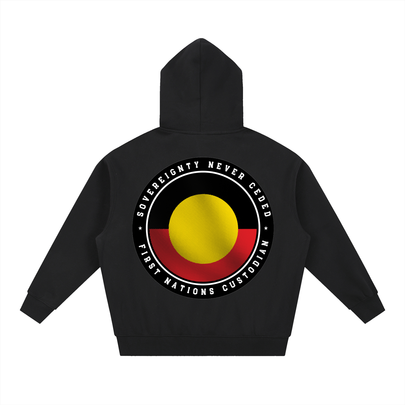 NEVER CEDED Thick Fit Fleece Hoodie