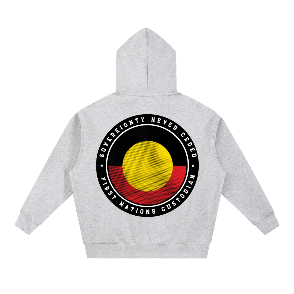 NEVER CEDED Thick Fit Fleece Hoodie