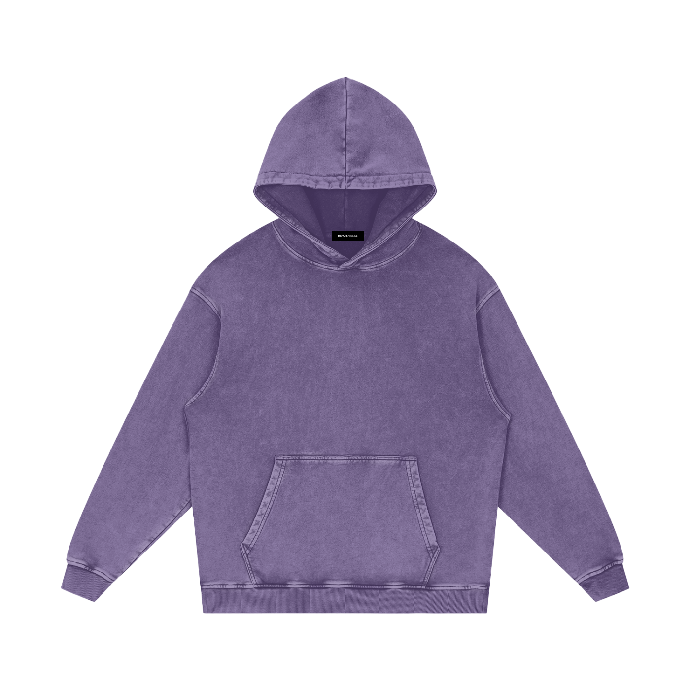 Snow Washed Loose Cotton Hoodie 420