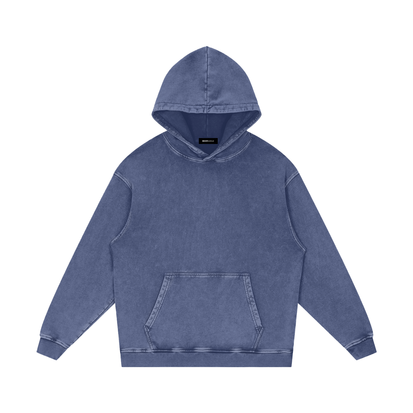 Snow Washed Loose Cotton Hoodie 420