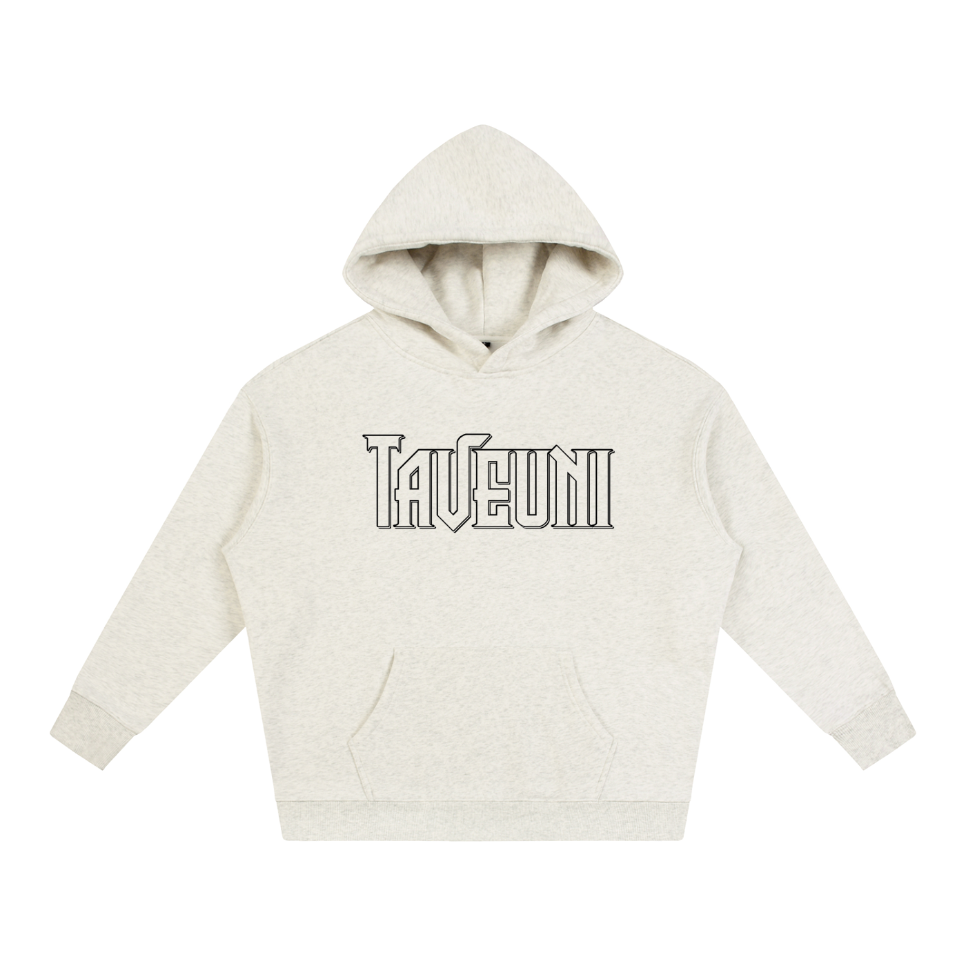 Taveuni Outline Oversize Fleeced Hoodie
