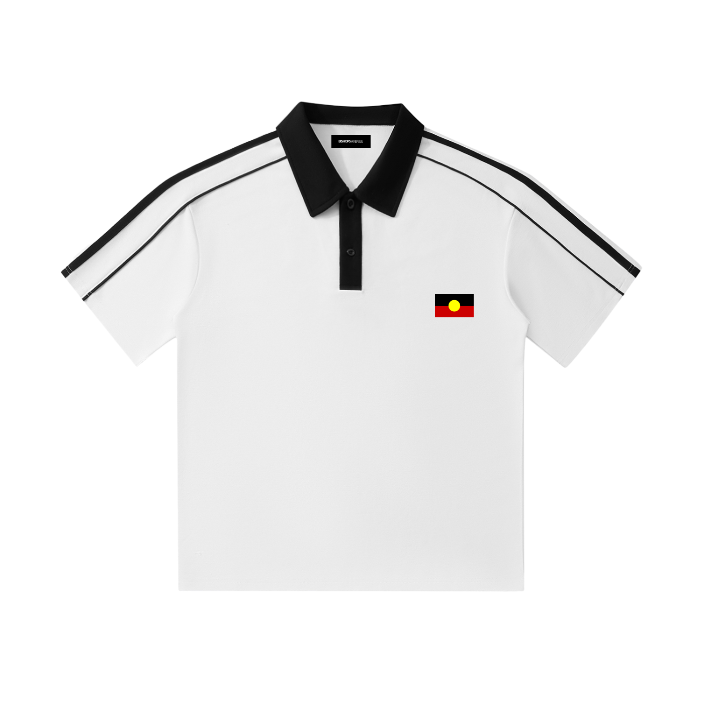 Deadly Contrast Collar Short-Sleeve Polo Shirt