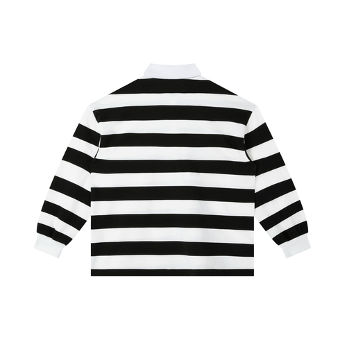 Colour Block Stripe Polo Shirt