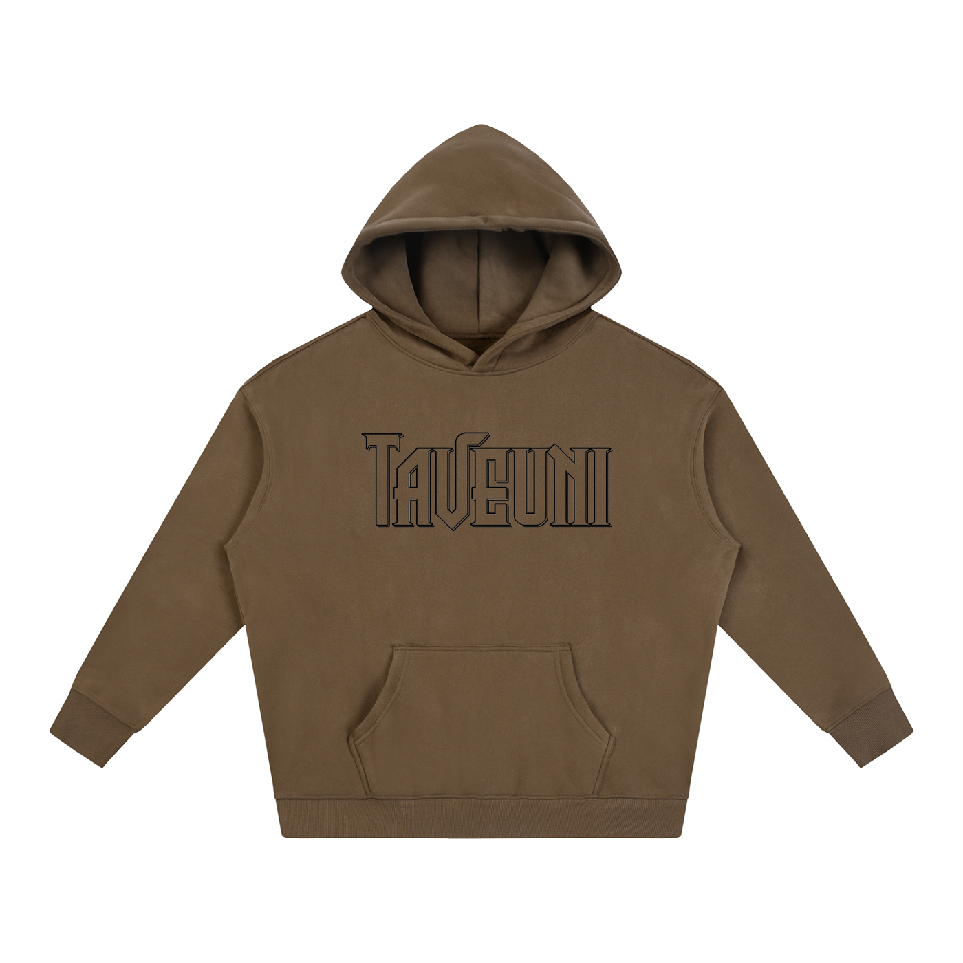 Taveuni Outline Oversize Fleeced Hoodie