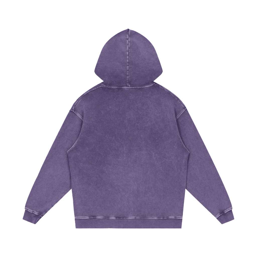 Snow Washed Loose Cotton Hoodie 420