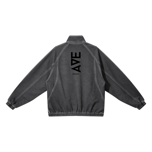Bishops Avenue Unisex Vintage Wash Full Zip Mesh Jacket