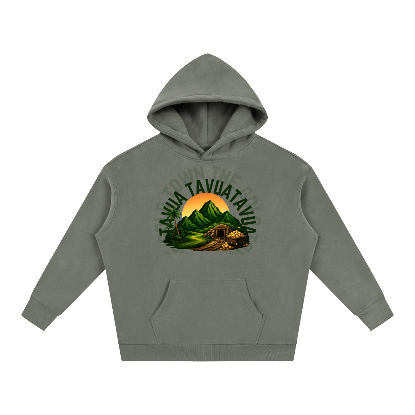 The Golden City Oversize Fleeced Hoodie