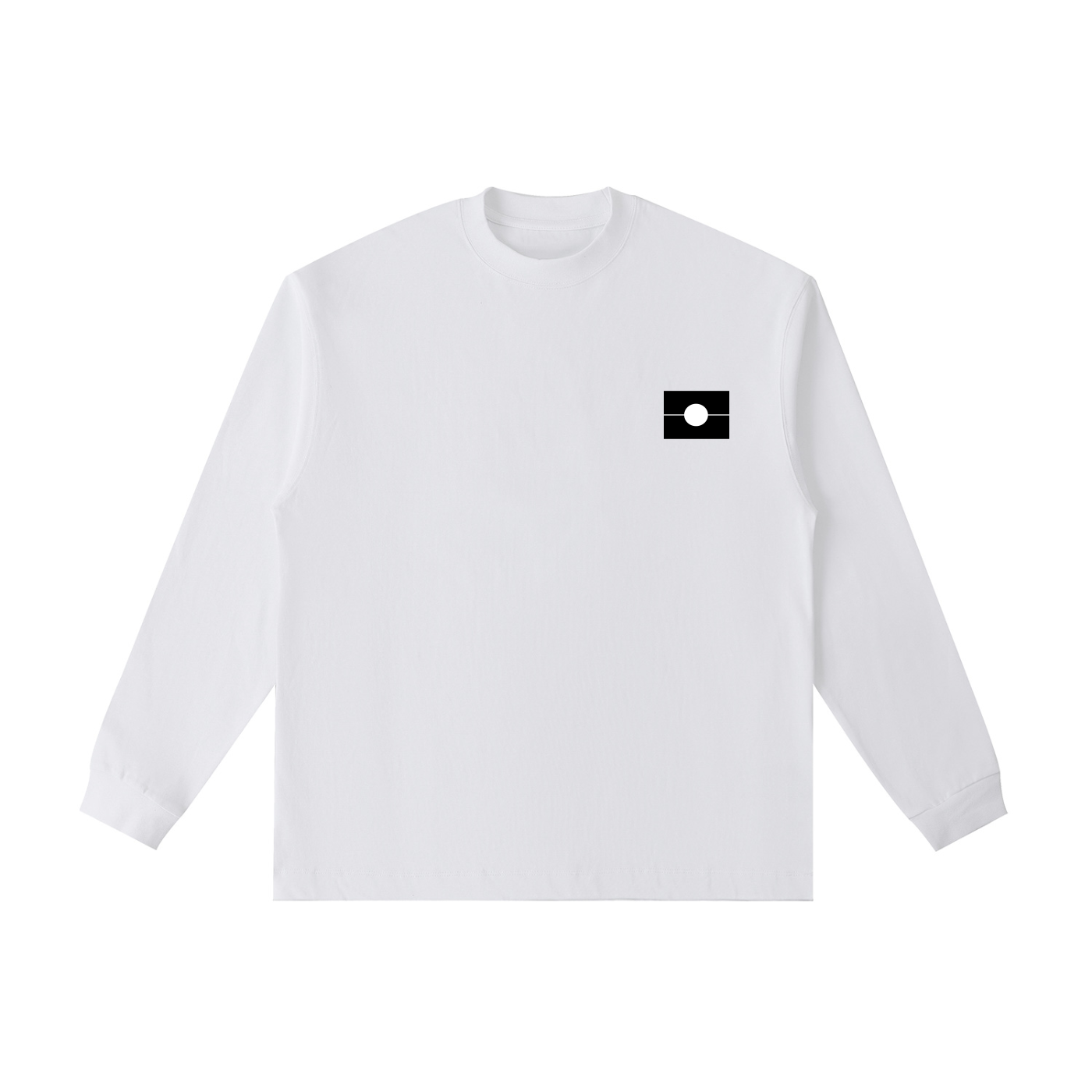YURA Monochrome Essential Cotton Long Sleeve T-Shirt