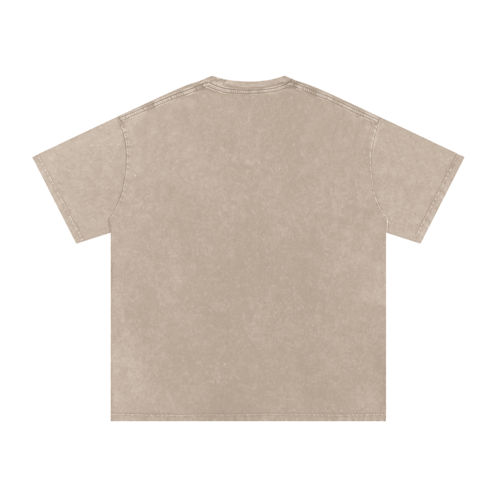 NEVER CEDED - BASE Snow Washed Oversized Cotton T-Shirt