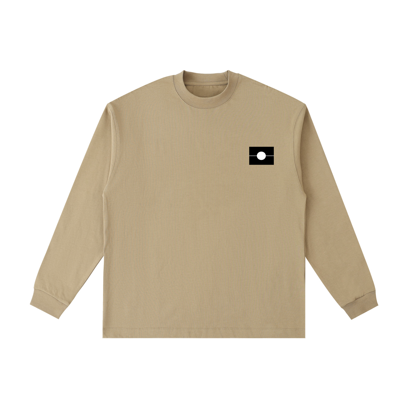 YURA Monochrome Essential Cotton Long Sleeve T-Shirt