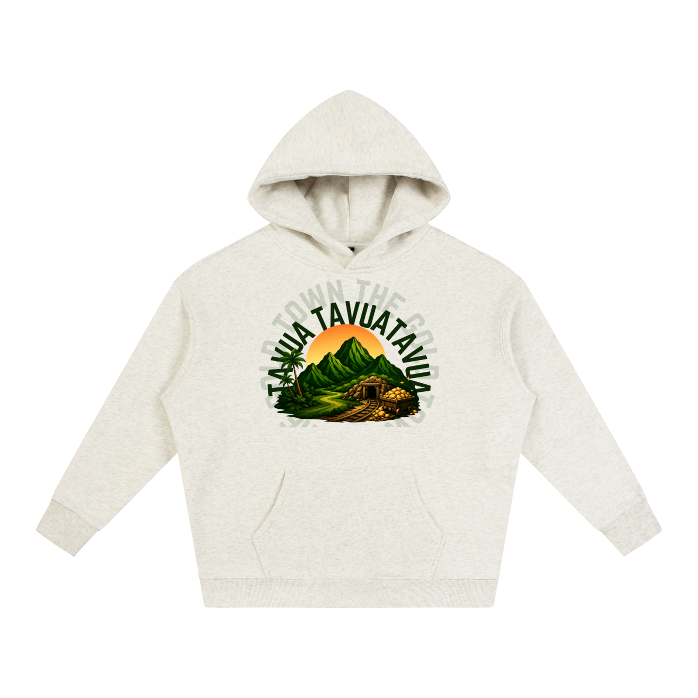 The Golden City Oversize Fleeced Hoodie