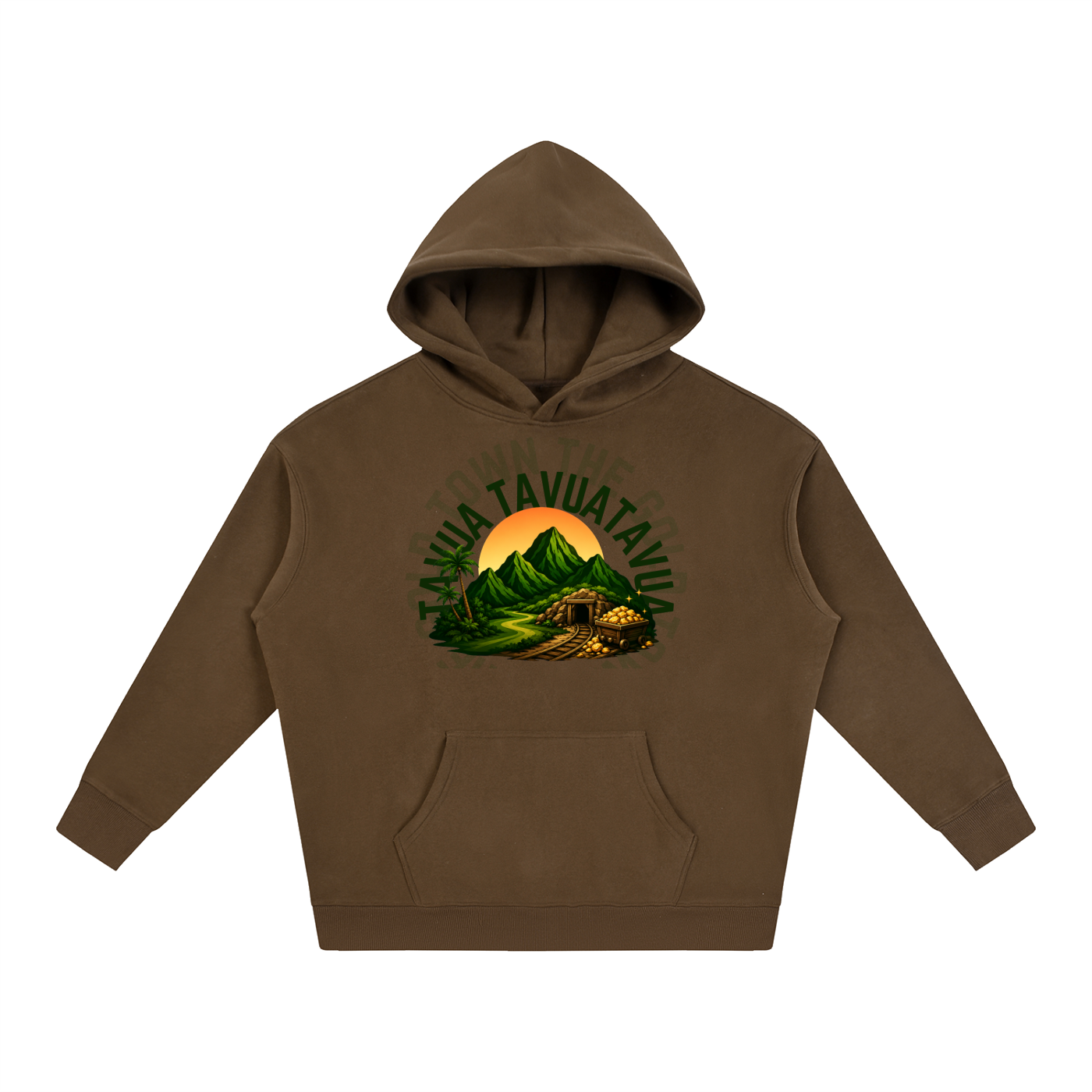 The Golden City Oversize Fleeced Hoodie