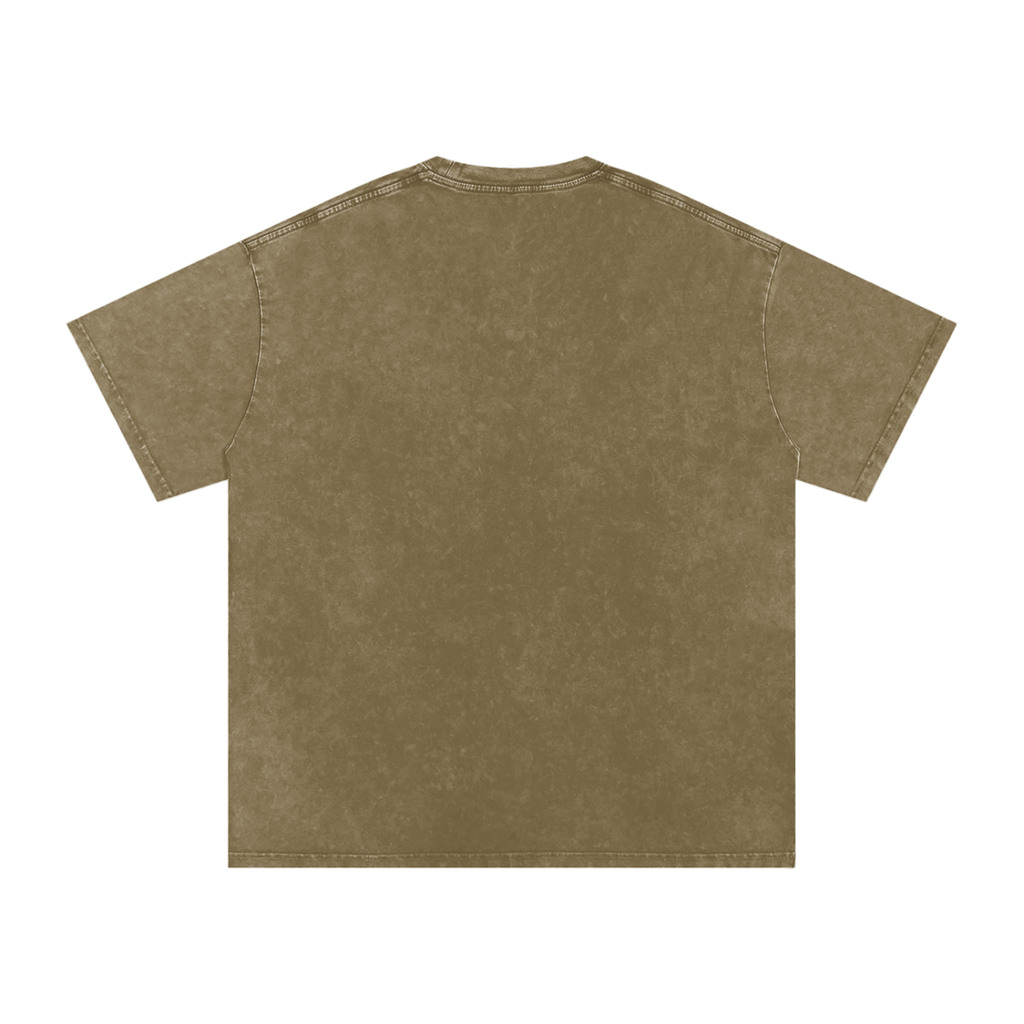 NEVER CEDED - BASE Snow Washed Oversized Cotton T-Shirt