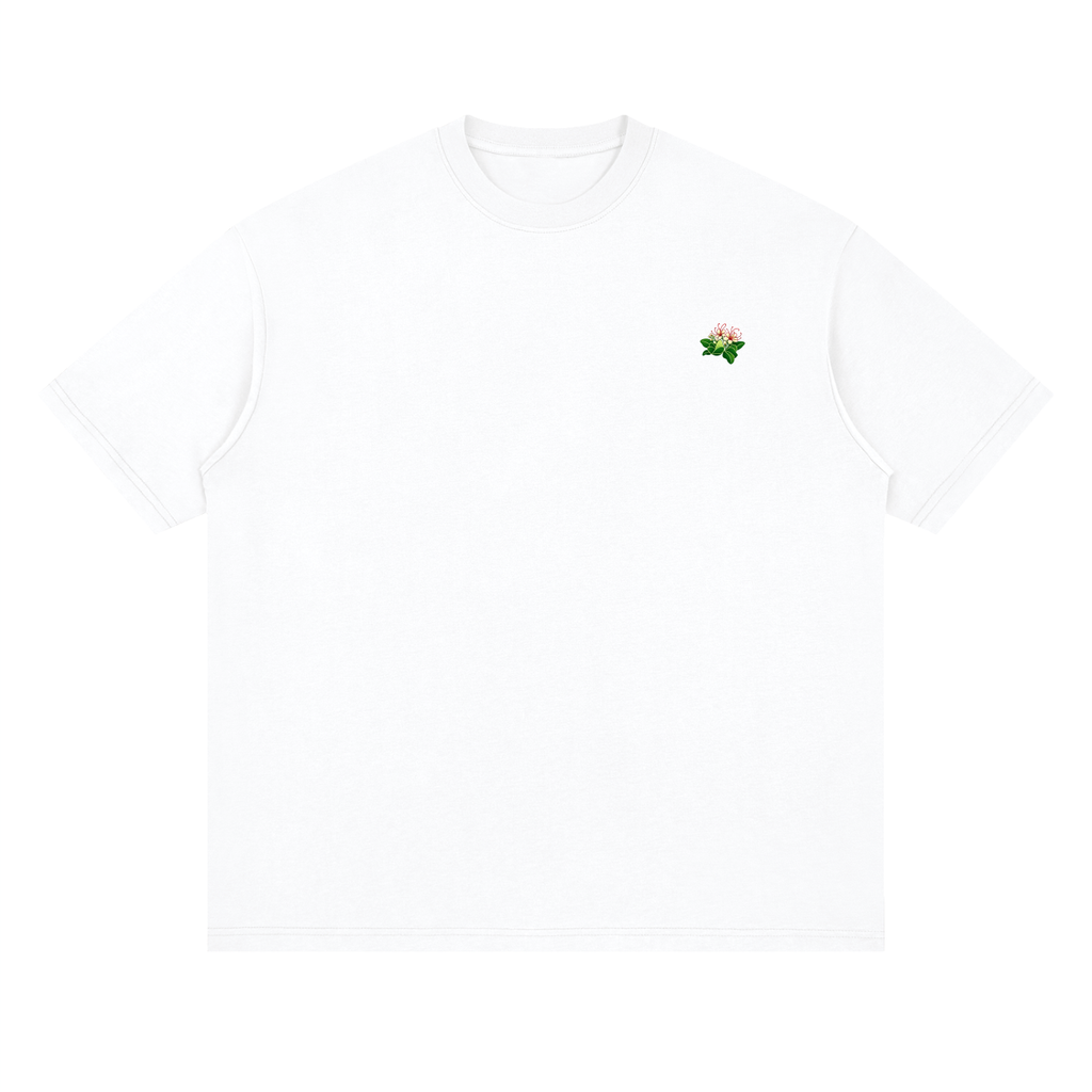 VESI FLOWER Loose Drop Shoulder T-Shirt