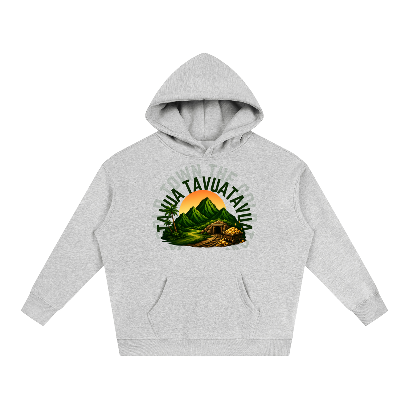 The Golden City Oversize Fleeced Hoodie