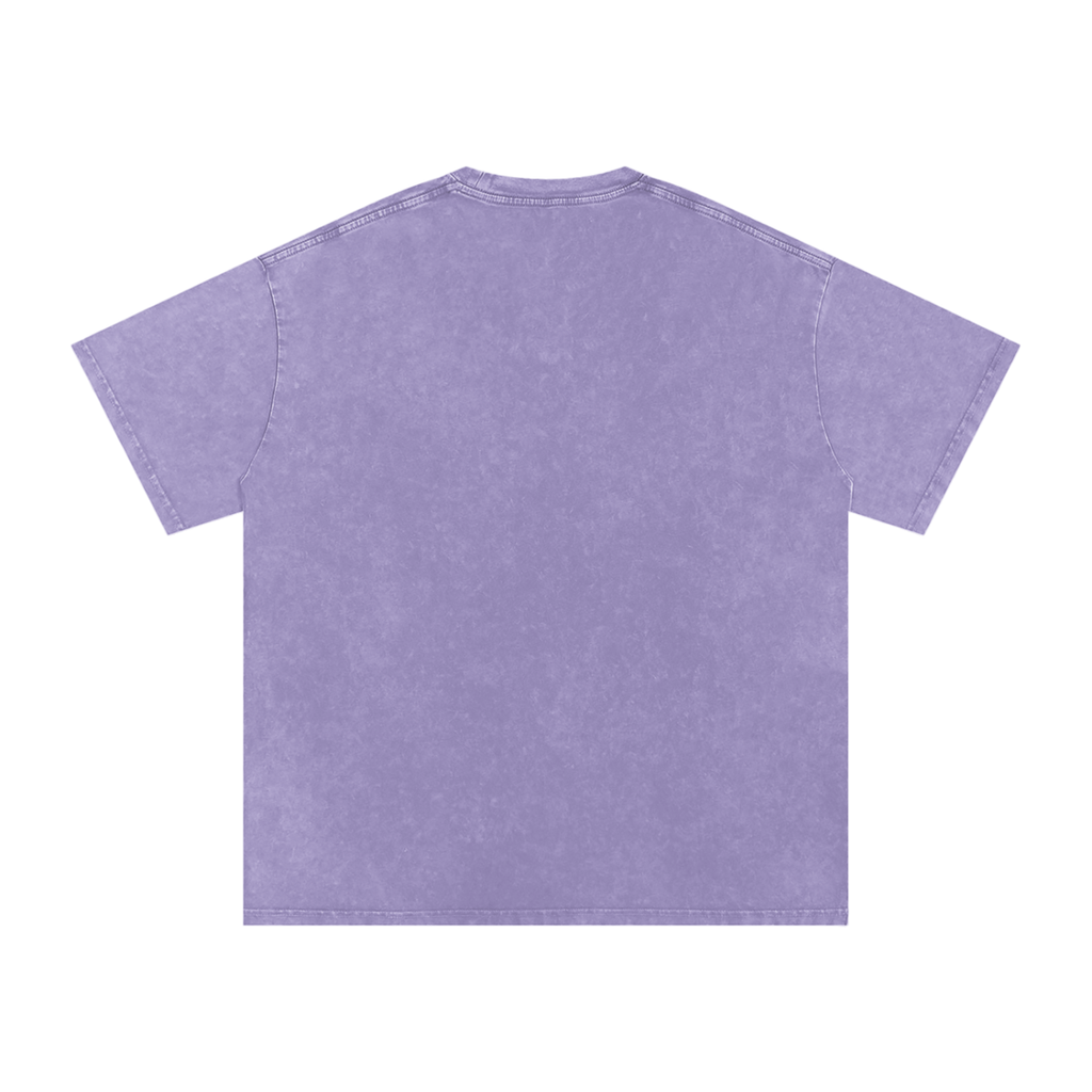 NEVER CEDED - BASE Snow Washed Oversized Cotton T-Shirt