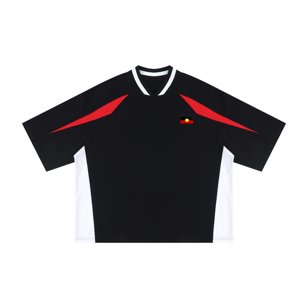 Aboriginal Colour Block V-Neck T-Shirt