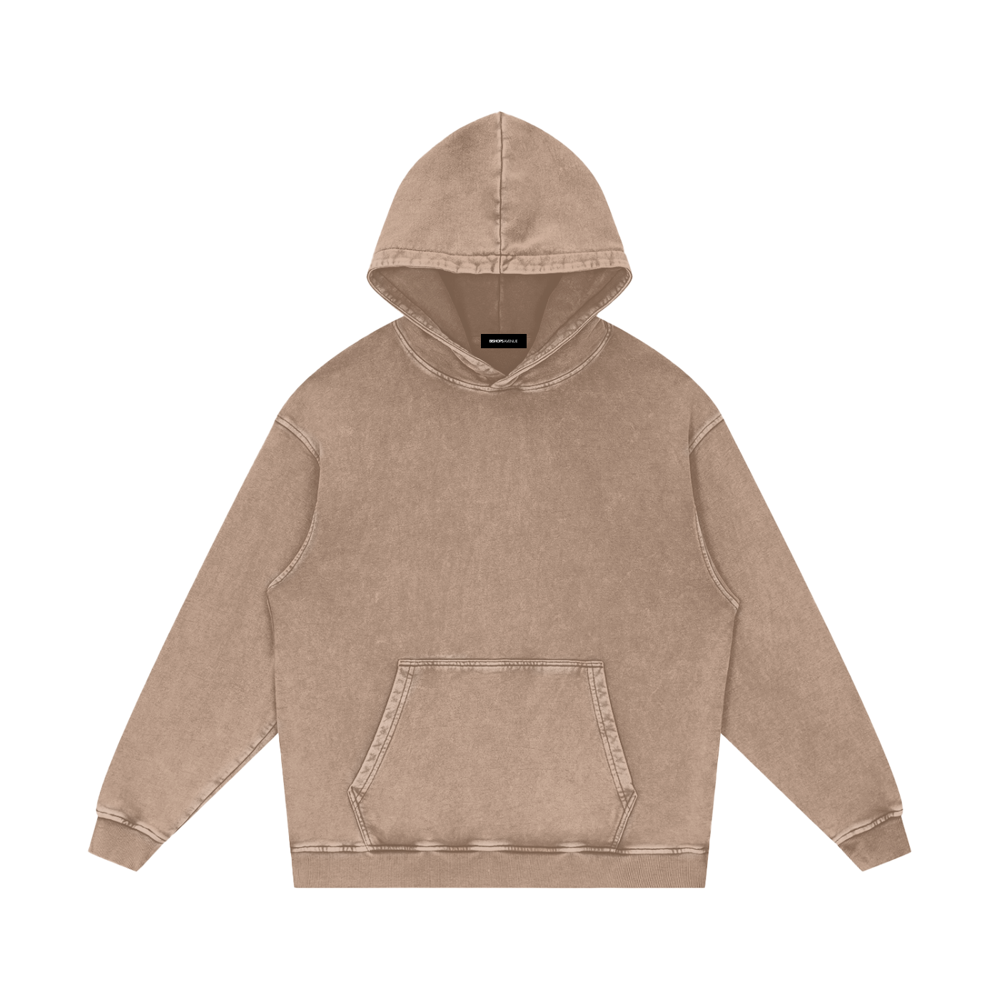 Snow Washed Loose Cotton Hoodie 420