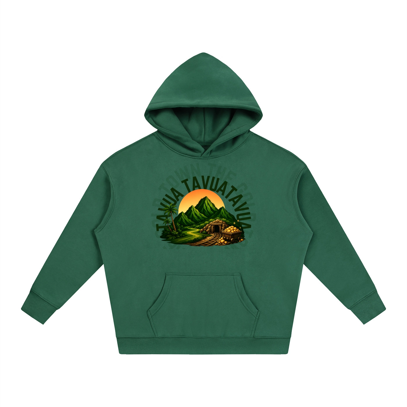 The Golden City Oversize Fleeced Hoodie