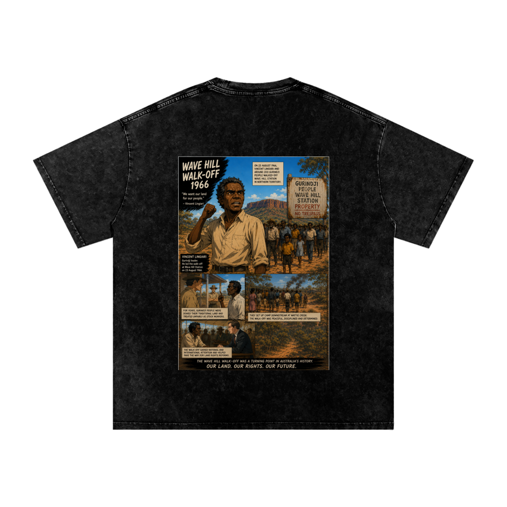 Snow Washed Oversized Cotton T-Shirt
