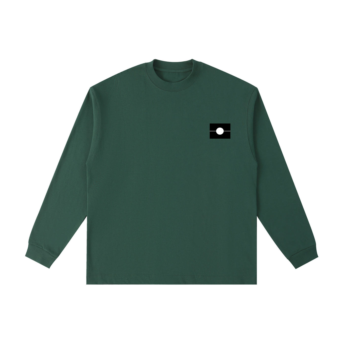 YURA Monochrome Essential Cotton Long Sleeve T-Shirt