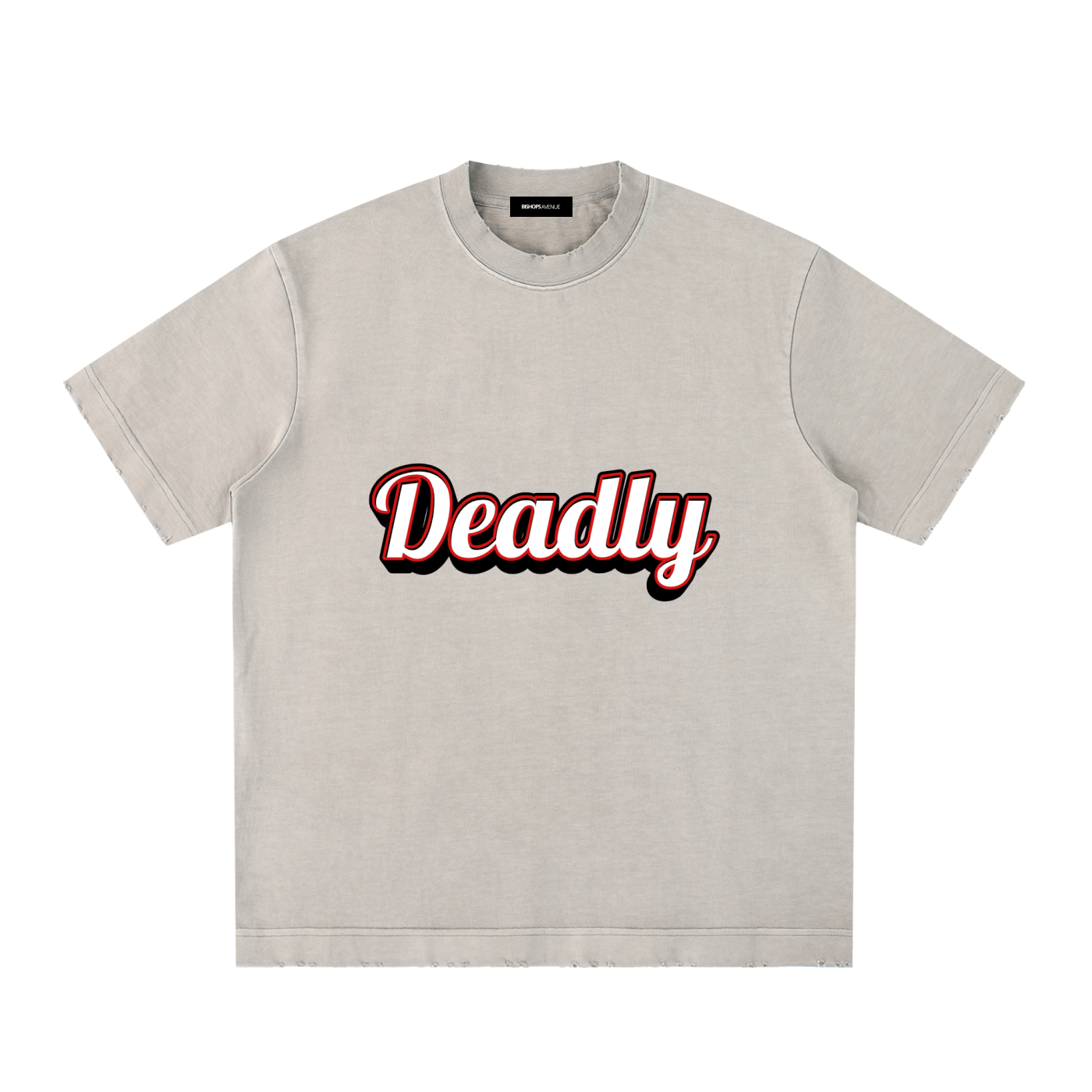 Heavyweight Vintage Washed Frayed T-Shirt