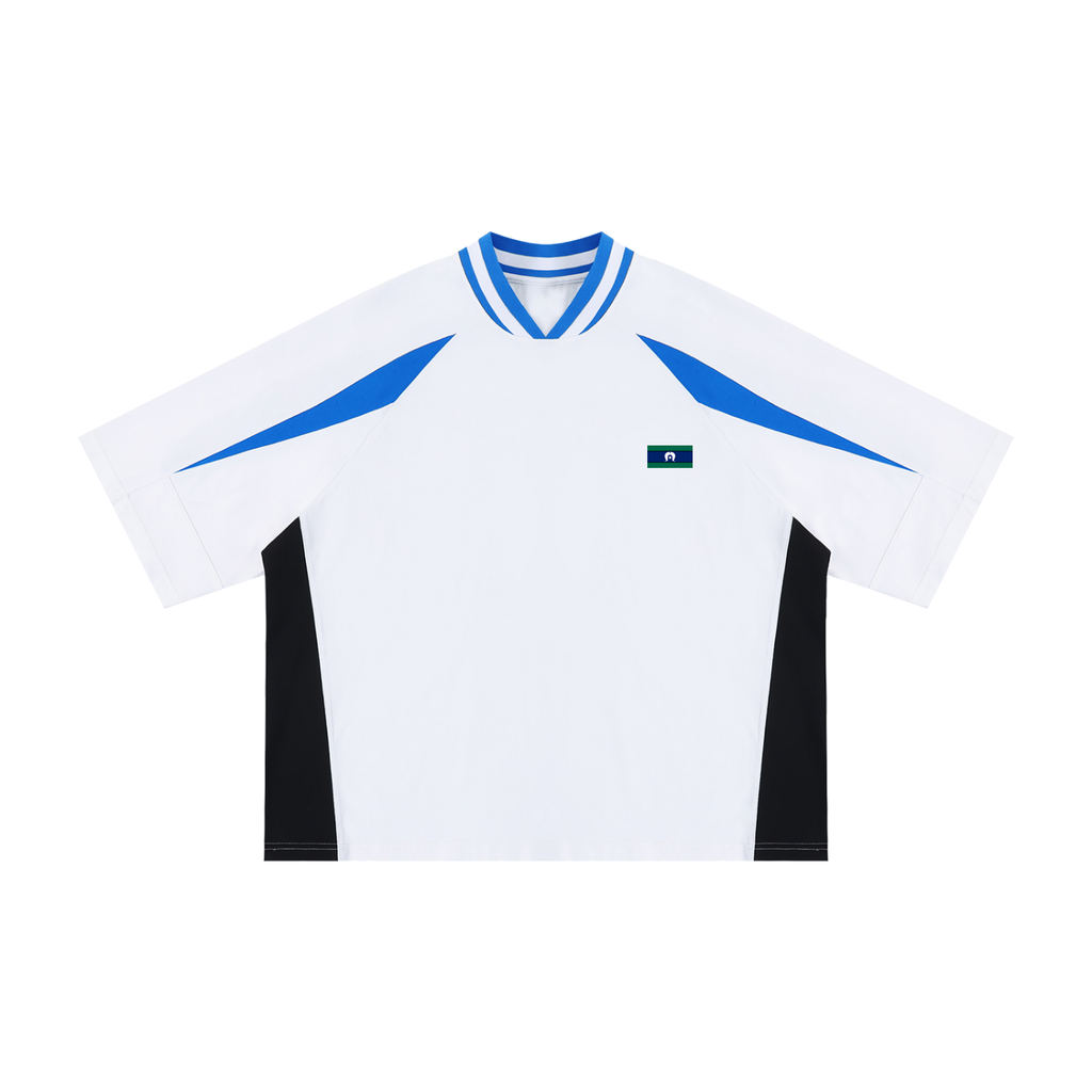 Torres Strait Unisex Oversized Color Block V-Neck T-Shirt