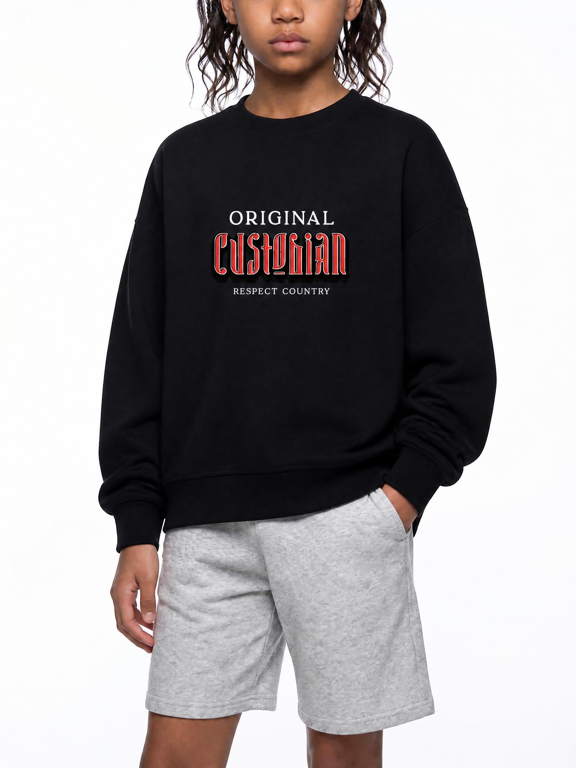 OG. Custodian Essential Fleece Kids' Crewneck Sweatshirt