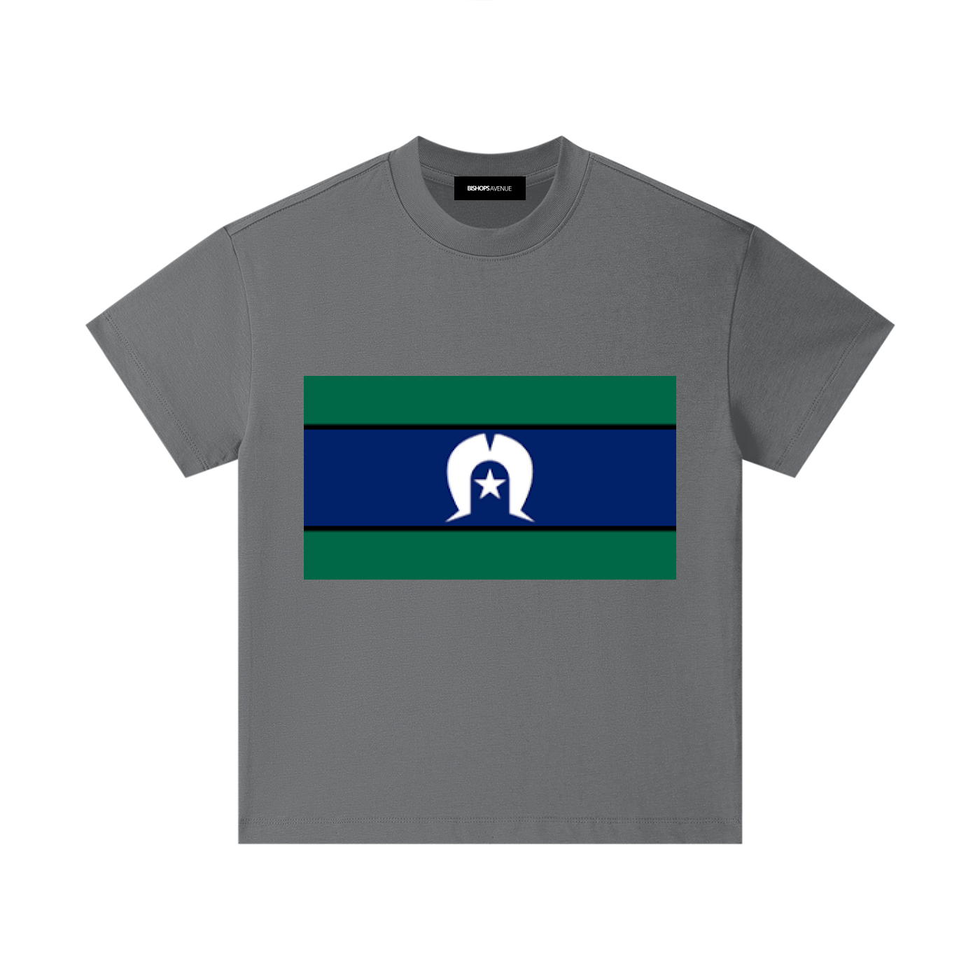 Torres Strait Island Large Flag Pure Cotton Essential Kids T-Shirt