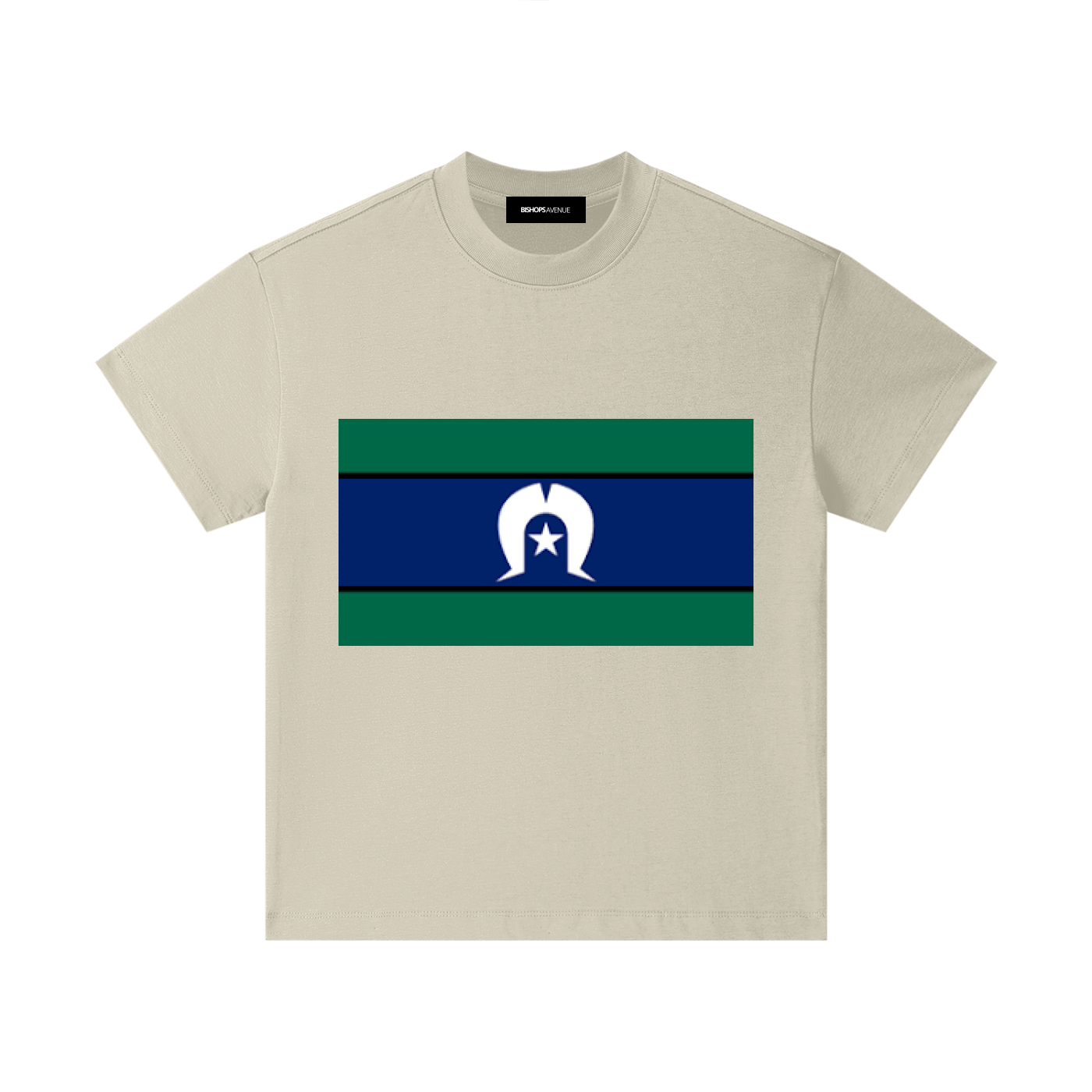 Torres Strait Island Large Flag Pure Cotton Essential Kids T-Shirt