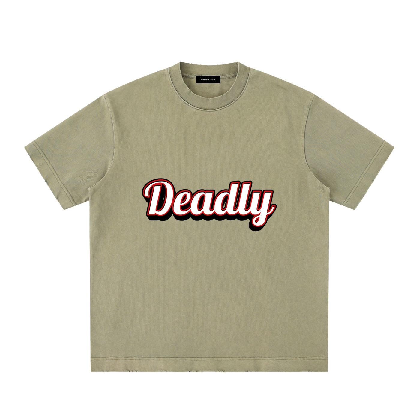 Heavyweight Vintage Washed Frayed T-Shirt