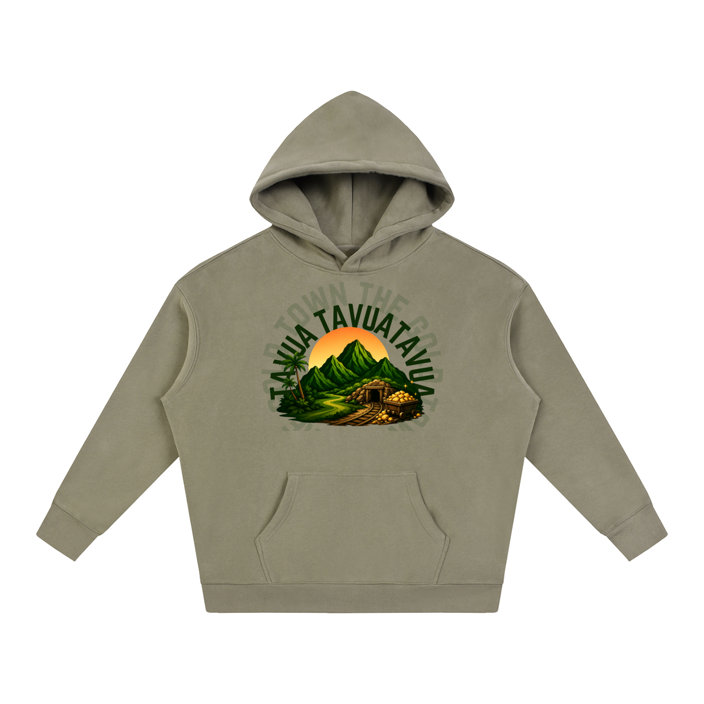 The Golden City Oversize Fleeced Hoodie