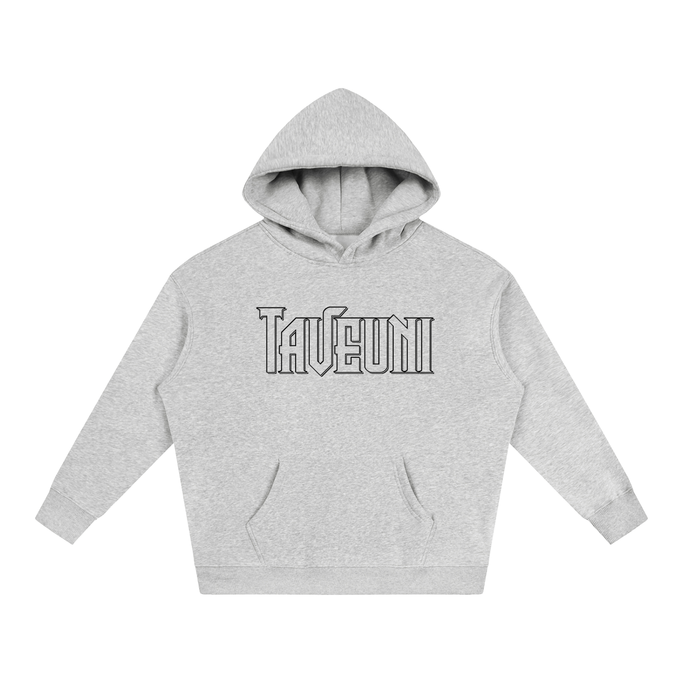 Taveuni Outline Oversize Fleeced Hoodie