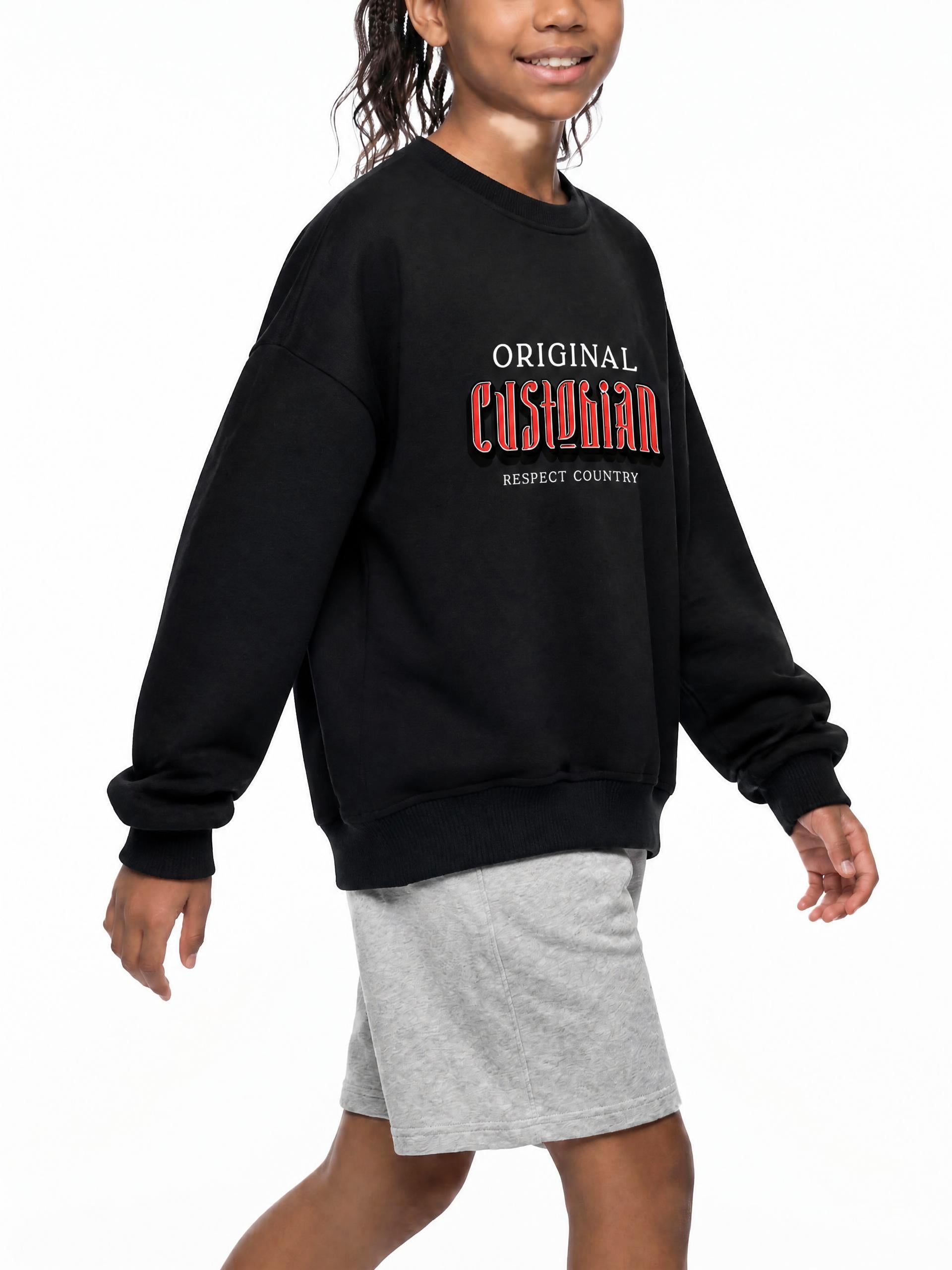 OG. Custodian Essential Fleece Kids' Crewneck Sweatshirt