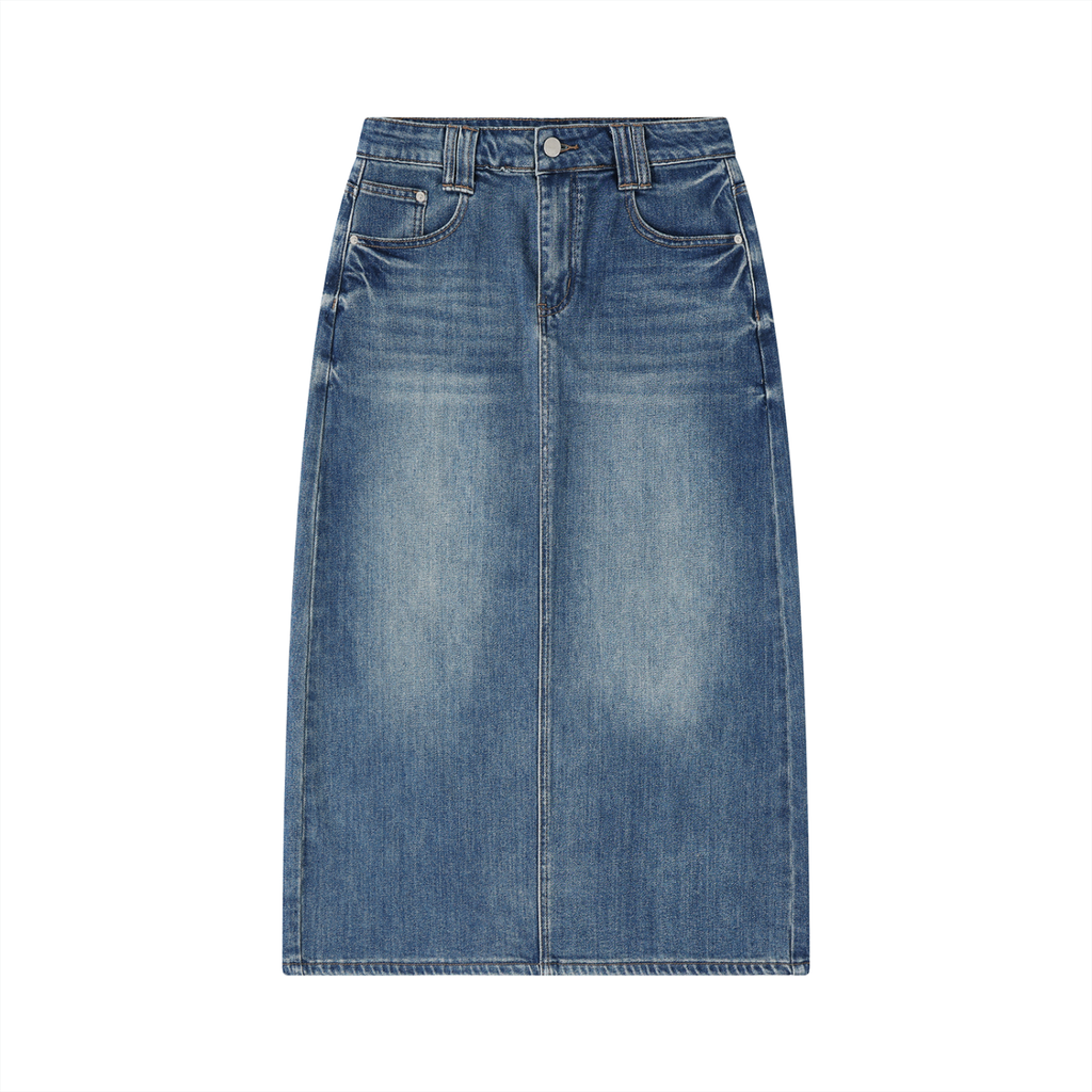 Women’s Vintage Wash Denim Skirt