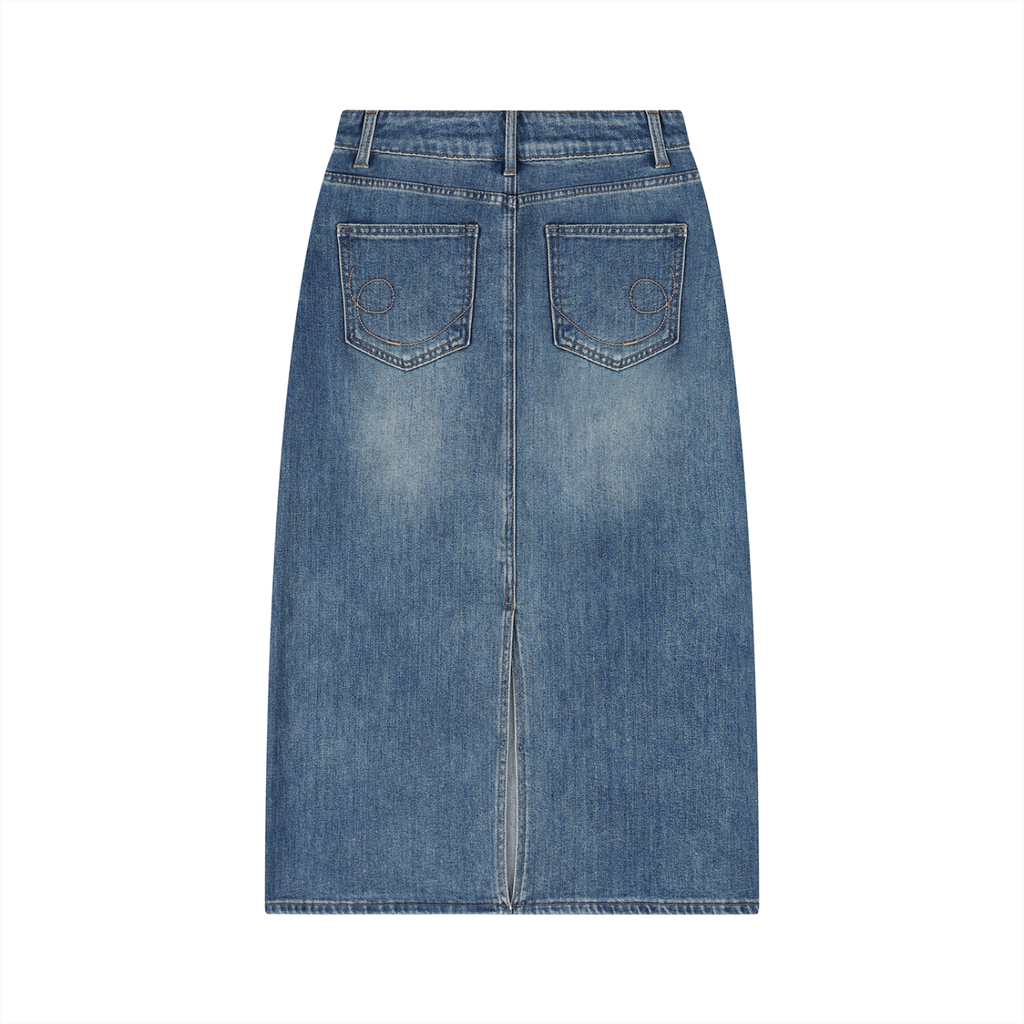 Women’s Vintage Wash Denim Skirt