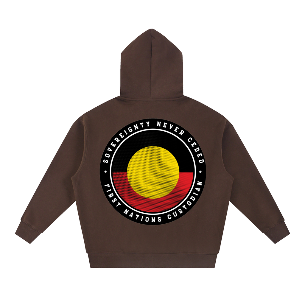 NEVER CEDED Thick Fit Fleece Hoodie