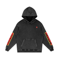 YEAH NAH Snow Washed Loose Cotton Hoodie