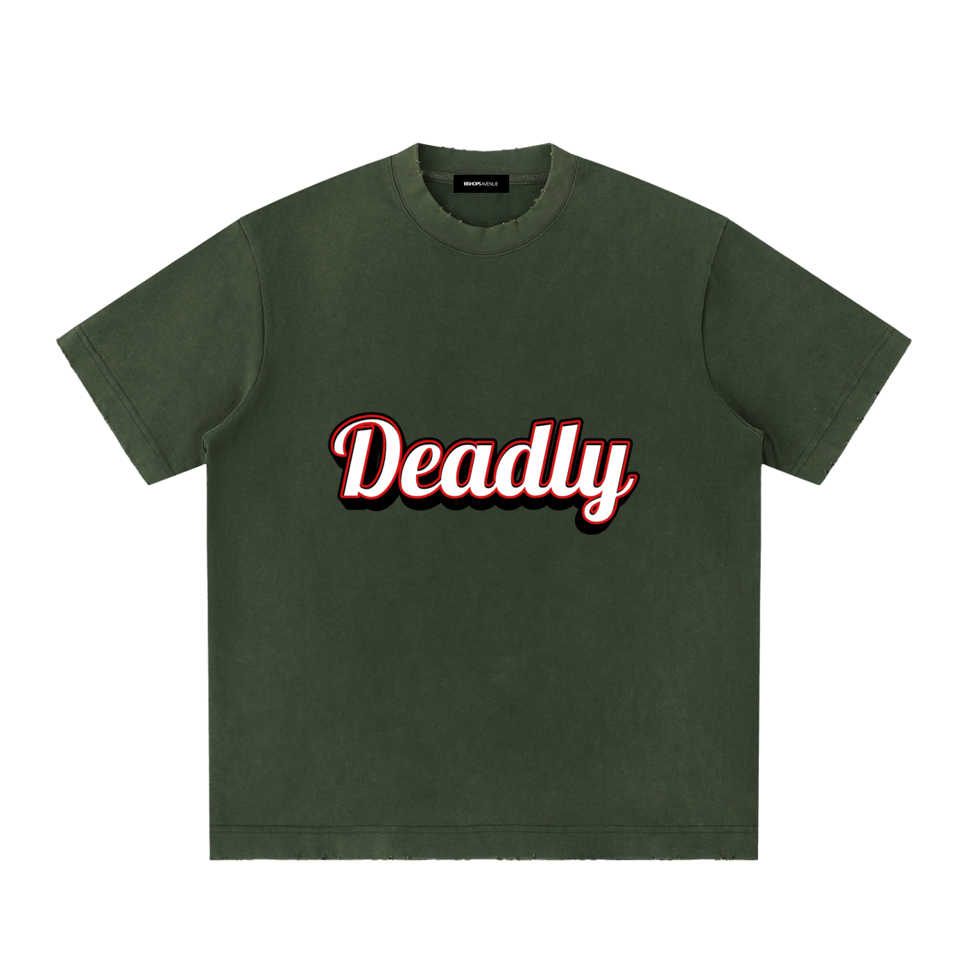 Heavyweight Vintage Washed Frayed T-Shirt