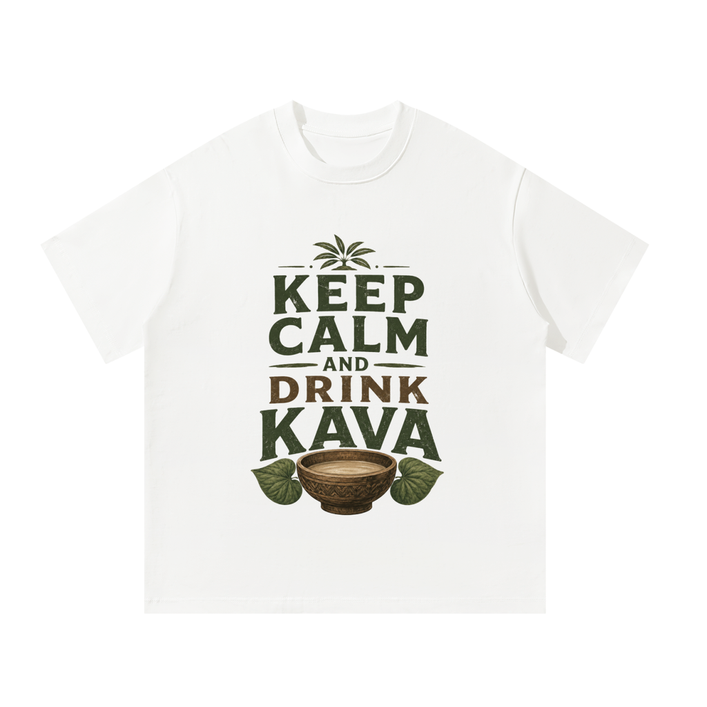 Keep Calm and Drink Kava - Unisex Oversized T-Shirt