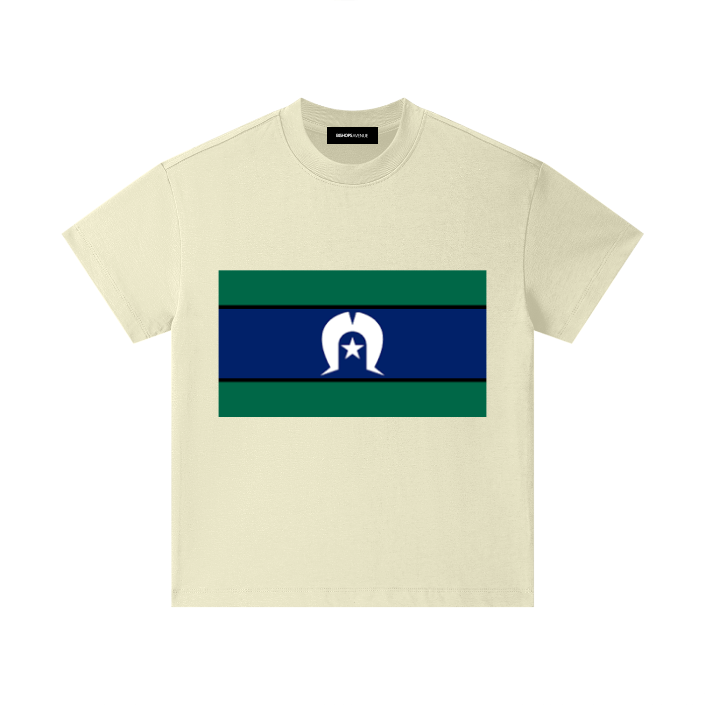 Torres Strait Island Large Flag Pure Cotton Essential Kids T-Shirt