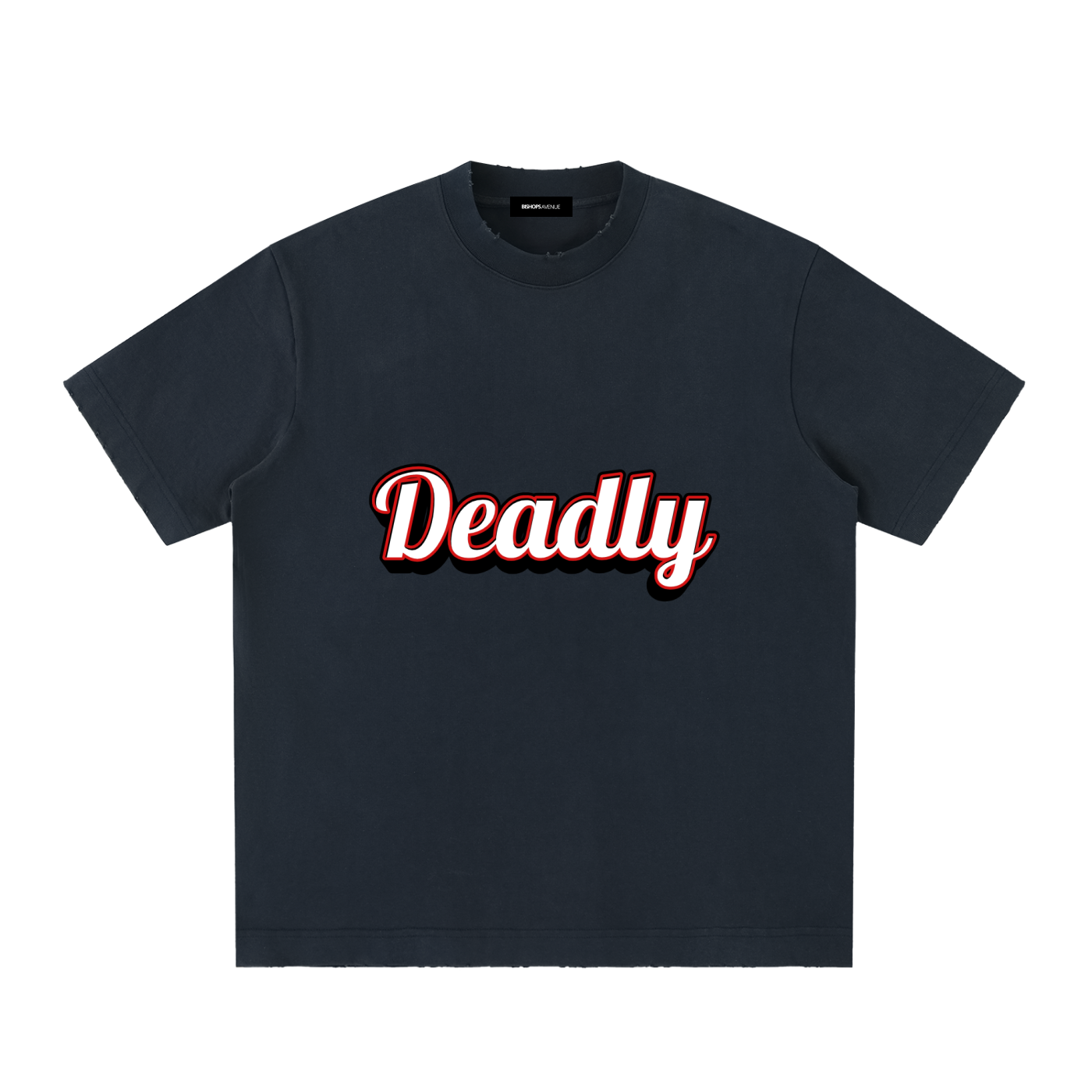 Heavyweight Vintage Washed Frayed T-Shirt